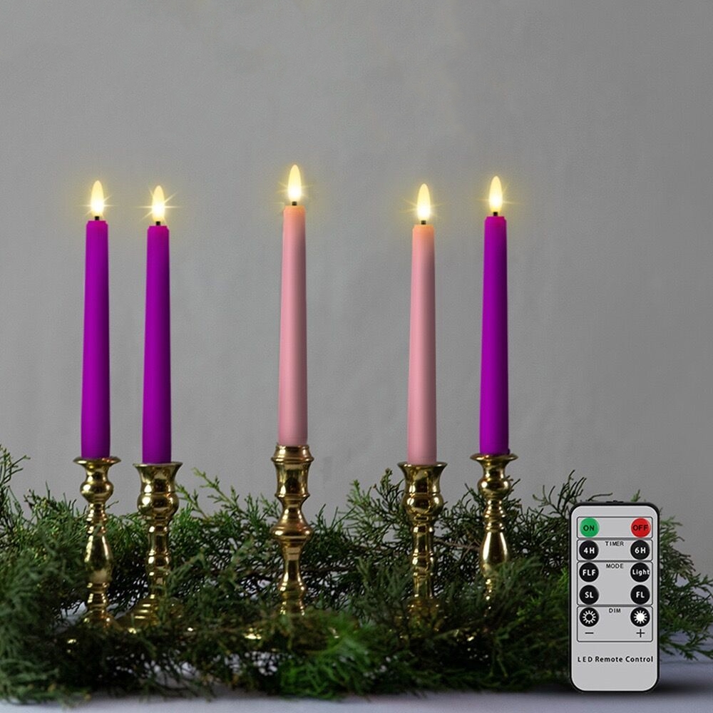 Candle Wick - Candela LED tremolante da 8 pollici