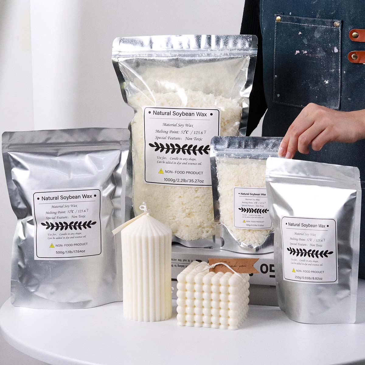 100/250/500/1000g Fiocco di ce - Candle Making Kit recensione e prezzo